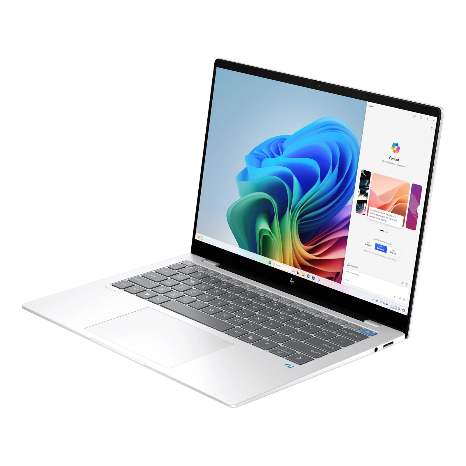 OmniBook X Copilot+ PC 14" 2.2K Laptop X1P-42-100 16GB 512GB W11H Touch Silver (Refurbished) - Image 5