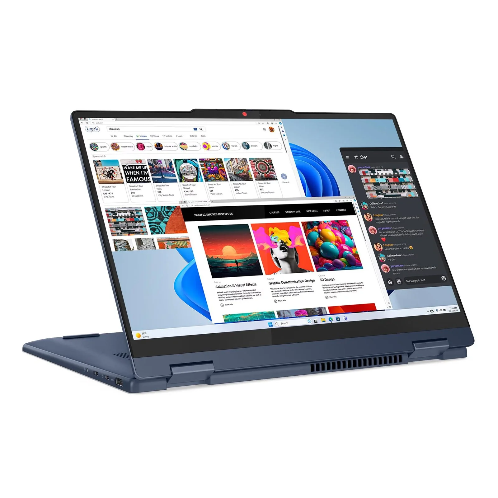 IdeaPad 5 14" 2-in-1 Laptop 120U 16GB 512GB W11H Touch Blue (Refurbished) - Image 5
