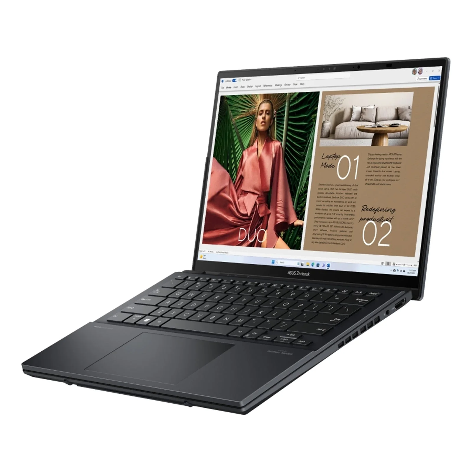Zenbook Duo (2024) 14" 2.8K Dual-Screen 120Hz OLED Laptop 185H 32GB 1TB W11H Touch (Refurbished) - Image 7