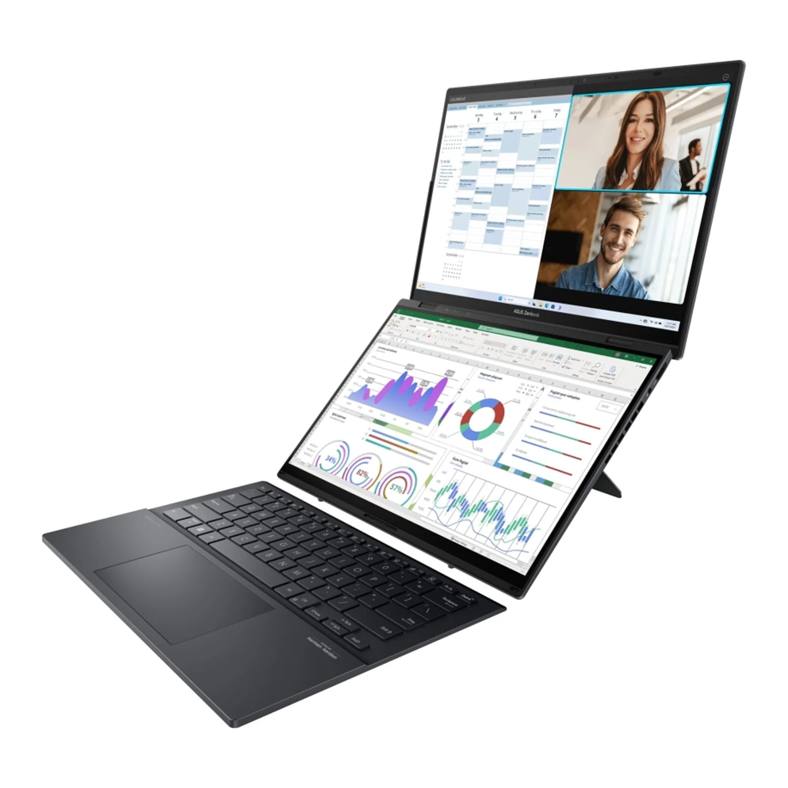 Zenbook Duo (2024) 14" 2.8K Dual-Screen 120Hz OLED Laptop 185H 32GB 1TB W11H Touch (Refurbished) - Image 9