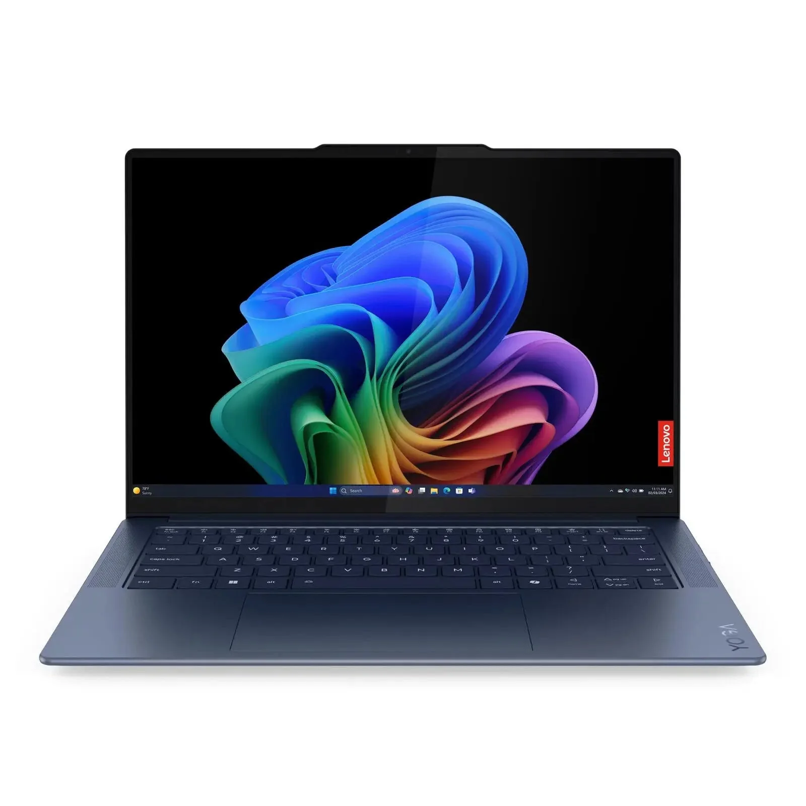 Yoga Slim 7 Copilot+ PC 14.5" OLED Laptop Snapdragon X Elite 32GB 1TB W11H Touch Blue (Refurbished)