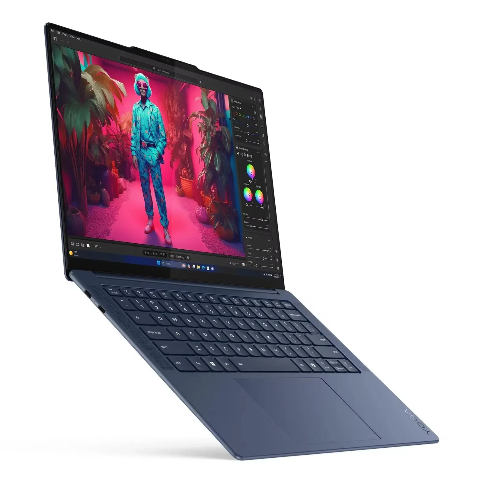 Yoga Slim 7 Copilot+ PC 14.5" OLED Laptop Snapdragon X Elite 32GB 1TB W11H Touch Blue (Refurbished) - Image 4