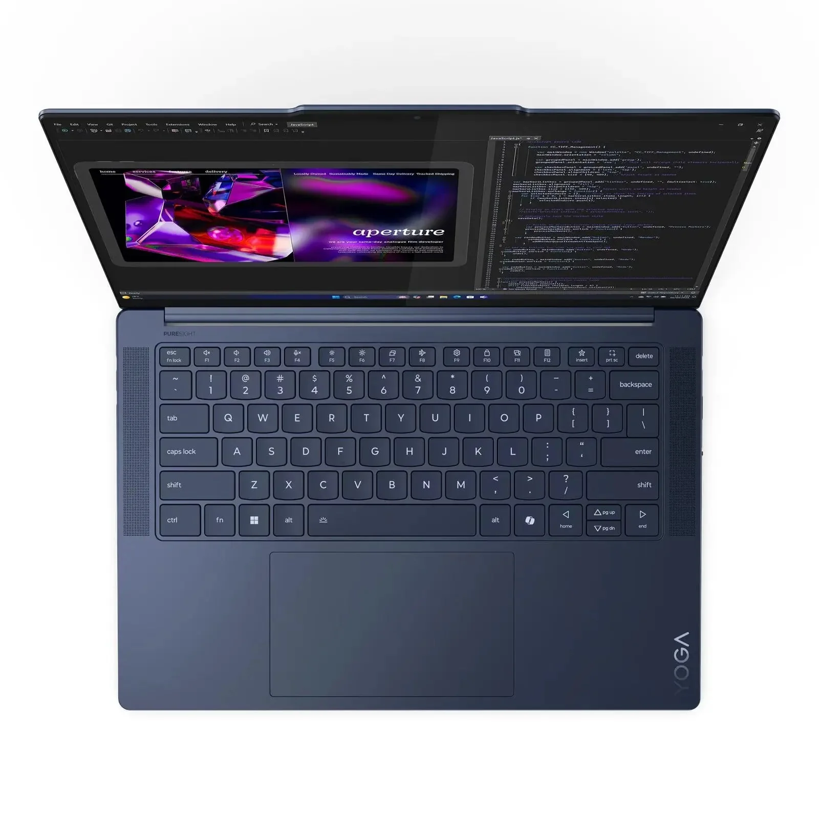 Yoga Slim 7 Copilot+ PC 14.5" OLED Laptop Snapdragon X Elite 32GB 1TB W11H Touch Blue (Refurbished) - Image 6