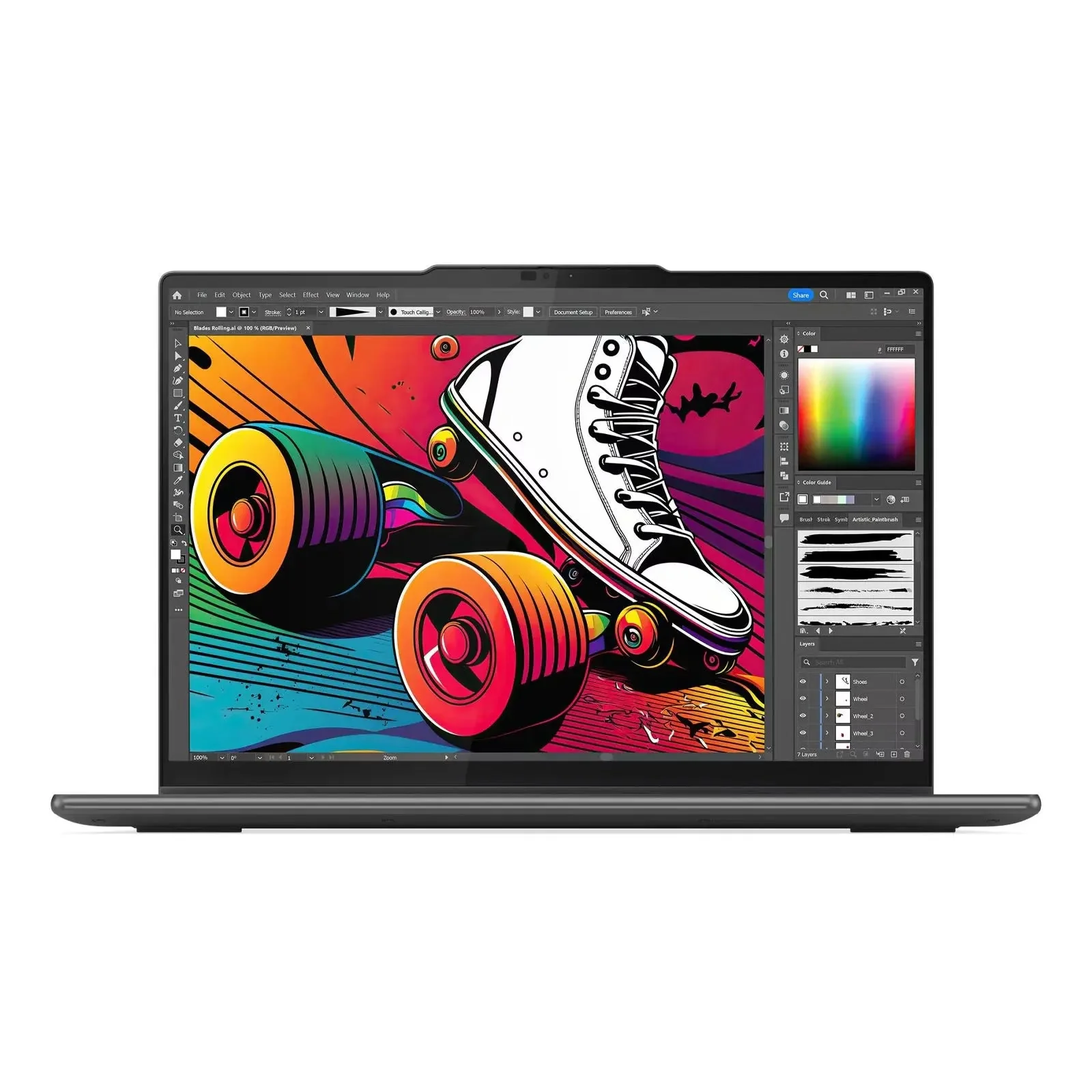 Yoga 7 14" WUXGA OLED 2-in-1 Laptop U5-125H 16GB 512GB W11H Touch Storm Grey (Refurbished) - Image 7