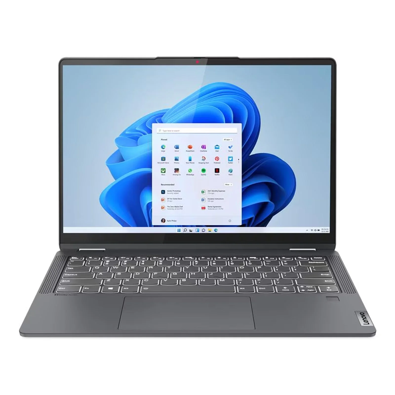 IdeaPad Flex 5 14" WUXGA 2-in-1 Laptop R5-5500U 16GB 512GB W11H Touch Storm Grey (Refurbished) - Image 3